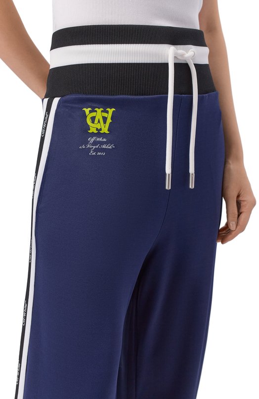 Брюки из вискозы Off-White 0WCJ005F25JER001 Синий  0WCJ005F25JER001 Фото 5