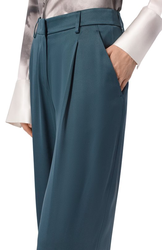 Шелковые брюки Giorgio Armani GW002793/TE10101 Зелёный  GW002793/TE10101 Фото 5