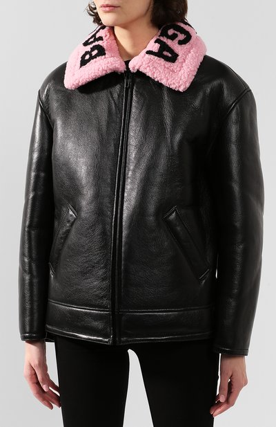 Кожаная куртка BALENCIAGA черного цвета по цене 299500 руб., арт. 594479/TGS16, фото 3 Кожаная куртка BALENCIAGA, арт. 594479/TGS16, фото 3