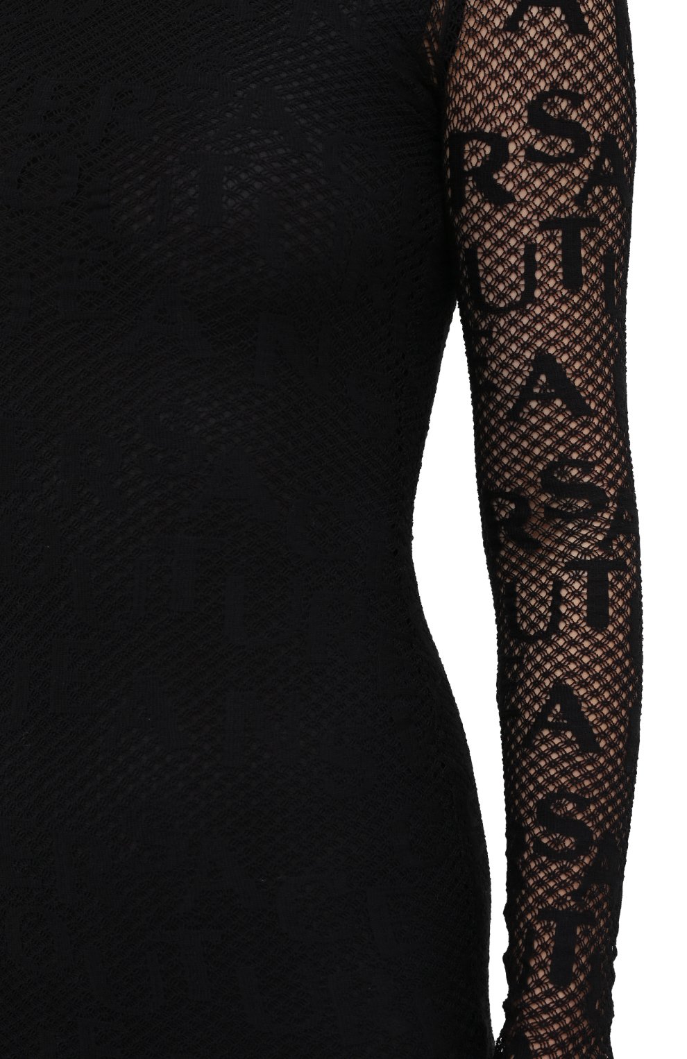 Платье VERSACE JEANS COUTURE черного цвета по цене 35300 руб., арт. D2HZB426-ZDM907/04889, фото 5 Платье VERSACE JEANS COUTURE, арт. D2HZB426-ZDM907/04889, фото 5