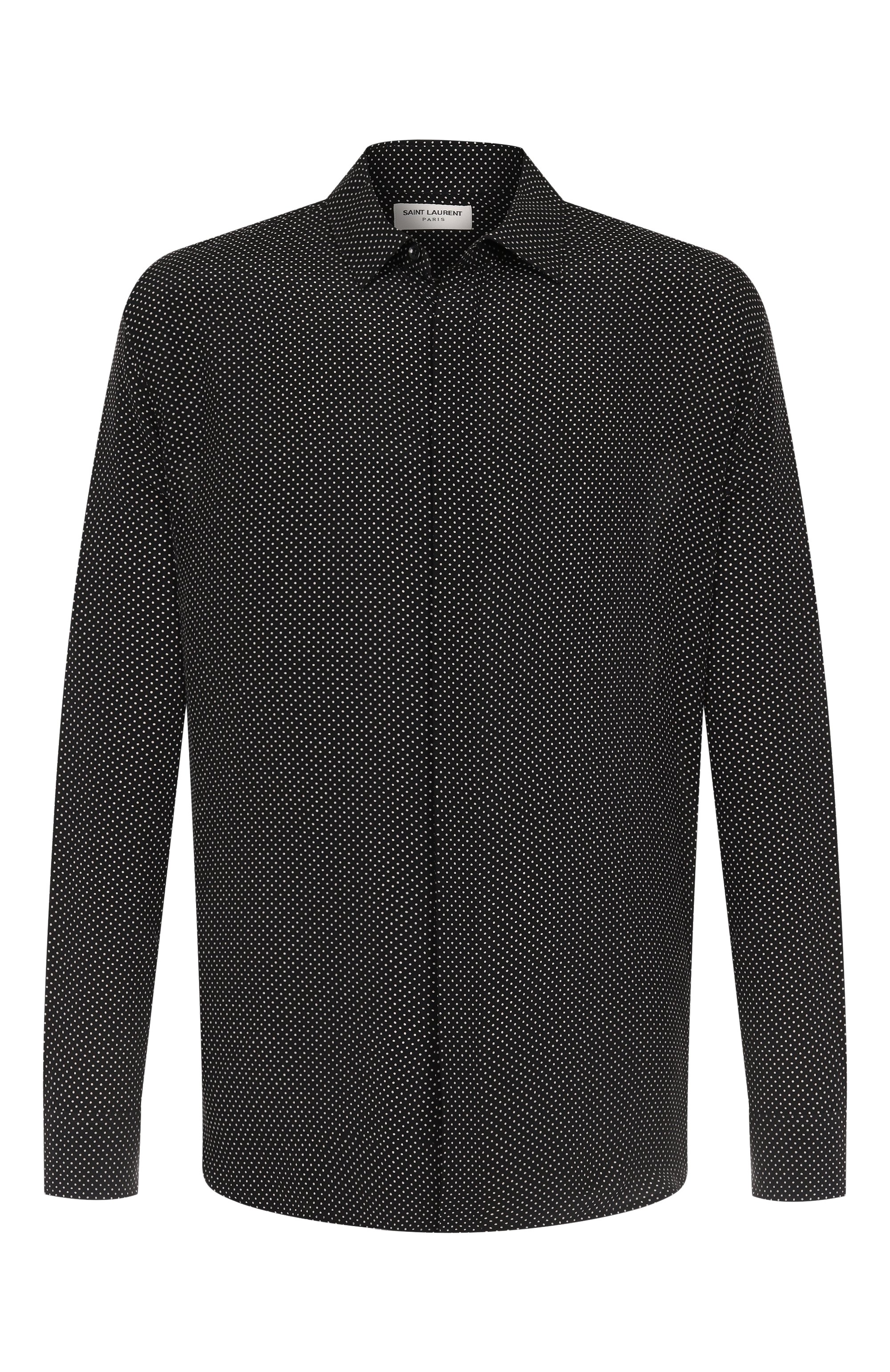 Шелковая рубашка SAINT LAURENT, арт. 646850/Y301W, фото 1