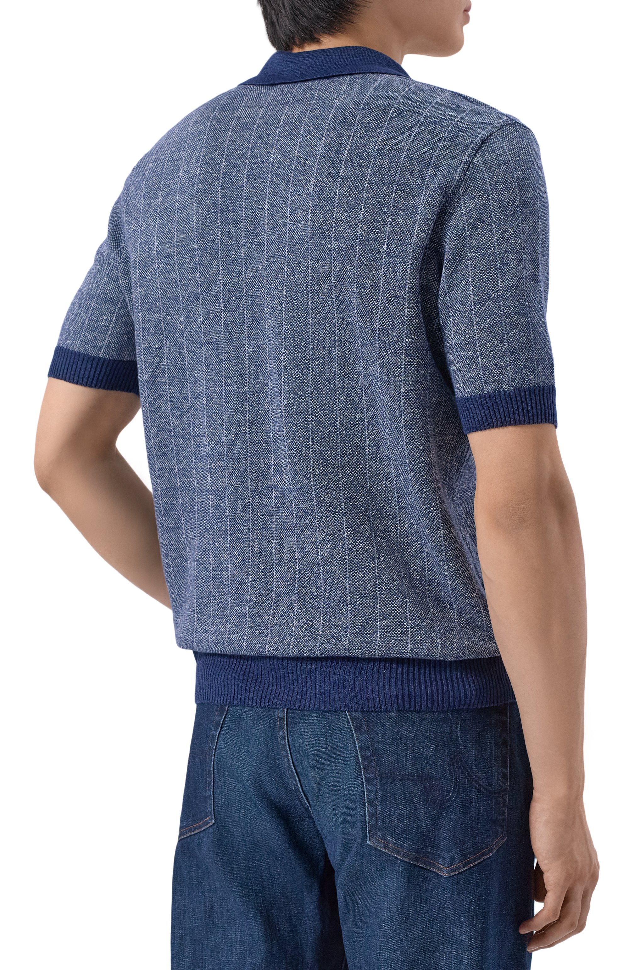 Поло изо льна и хлопка GRAN SASSO, арт. 57116/18662, фото 4