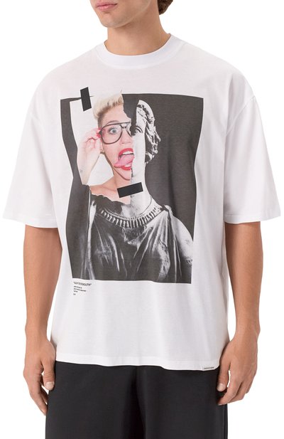 Хлопковая футболка DIEGO VENTURINO белого цвета по цене 21250 руб., арт. DVTS0AFB, фото 3 Хлопковая футболка DIEGO VENTURINO, арт. DVTS0AFB, фото 3