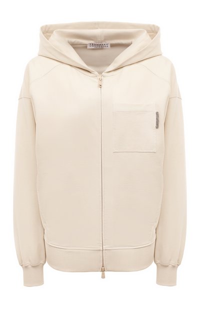 Женский хлопковая толстовка BRUNELLO CUCINELLI, арт. MH827BP426