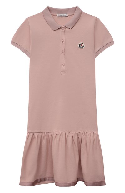 Хлопковое платье MONCLER, арт. G1-954-8I700-10-8496F/12-14A, фото 1