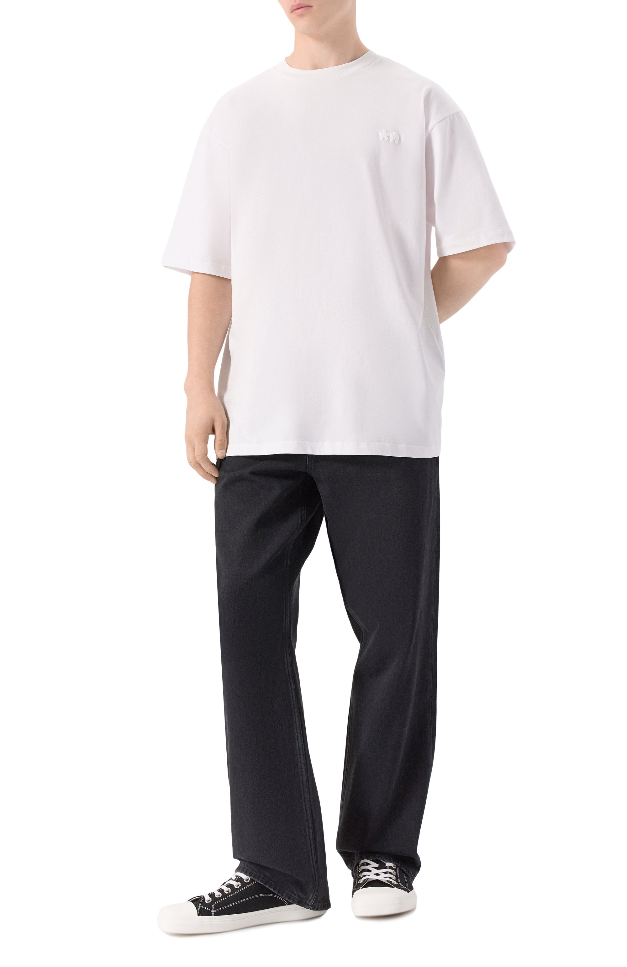 Хлопковая футболка COMME DES FUCKDOWN, арт. CFABW01509, фото 2