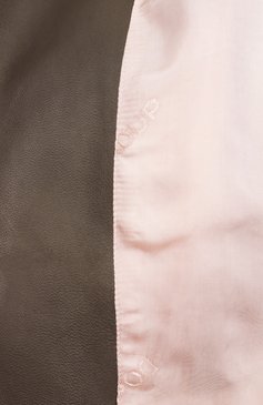 Женская кожаная куртка DONDUP хаки цвета, арт. DJ662/PL0570D XXX | Фото 7 (Материал внешний: Натуральная кожа; Материал подклада: Вискоза; Рукава: Длинные; Длина (верхняя одежда): Короткие; Кросс-КТ: Легкие, Куртка; Женское Кросс-КТ: Замша и кожа; Стили: Гранж)