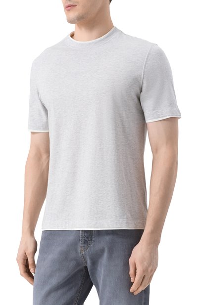 Хлопковая футболка BRUNELLO CUCINELLI, арт. M0B137427, фото 3