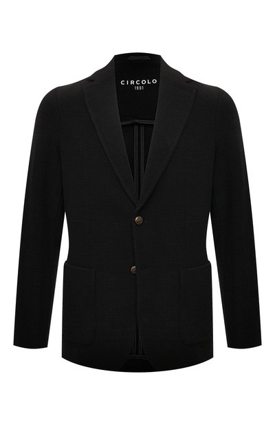 Шерстяной пиджак CIRCOLO 1901 черного цвета по цене 74450 руб., арт. CN4138, фото 1 Шерстяной пиджак CIRCOLO 1901, арт. CN4138, фото 1
