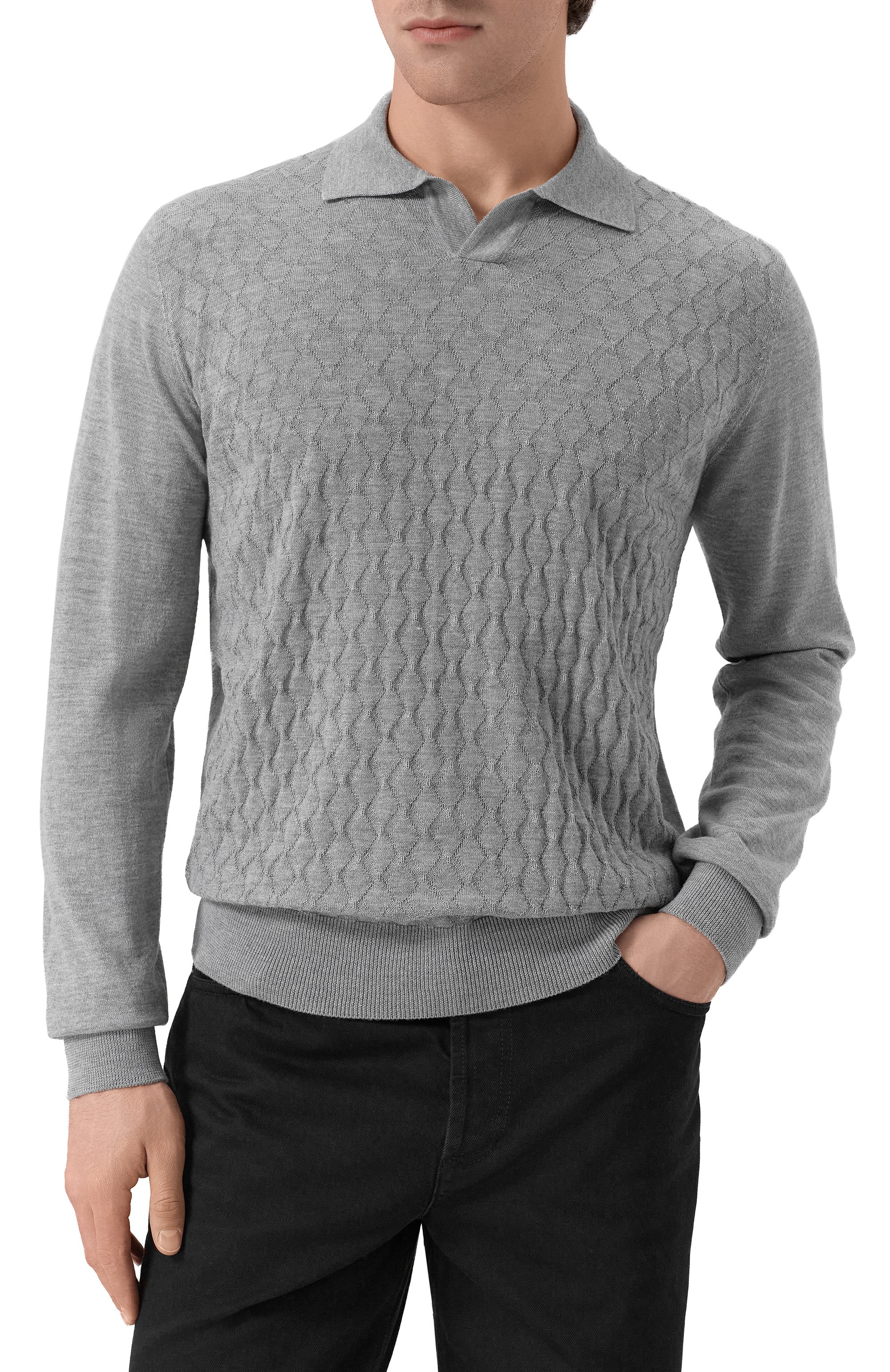 Шерстяное поло CORNELIANI, арт. 26M563-2625199, фото 3