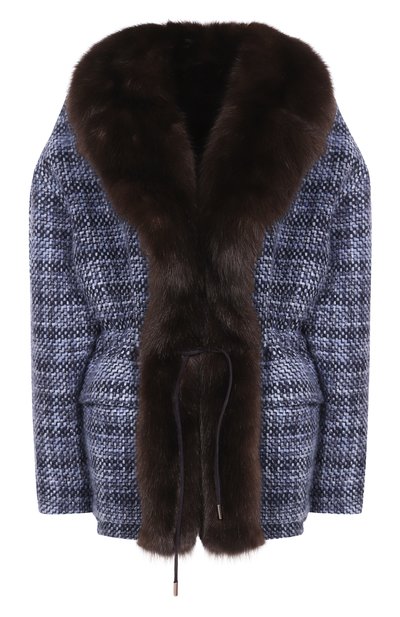 Куртка из кашемира и шелка с подкладкой из норки и воротником из соболя MVST, арт. M25.1MW.0001N/13441, фото 1
