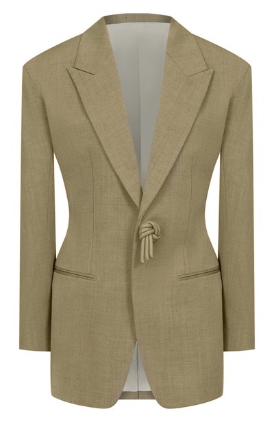 Женский жакет из шерсти и льна BOTTEGA VENETA, арт. 861430/V6DL0