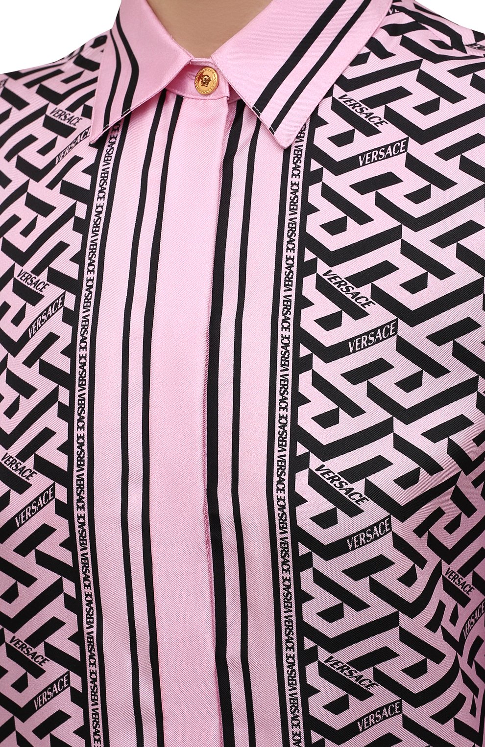 Шелковая блузка VERSACE, арт. 1001360/1A02884, фото 5