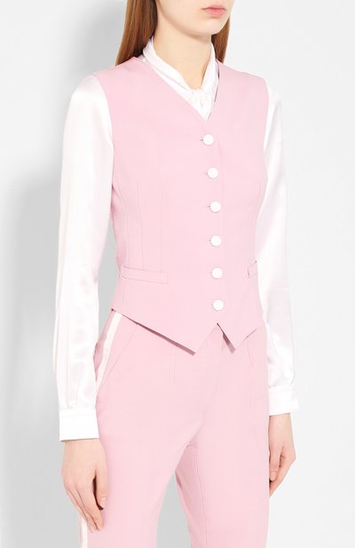 Жилет из смеси шерсти и шелка DOLCE & GABBANA, арт. F79H6T/FUBAJ, фото 3