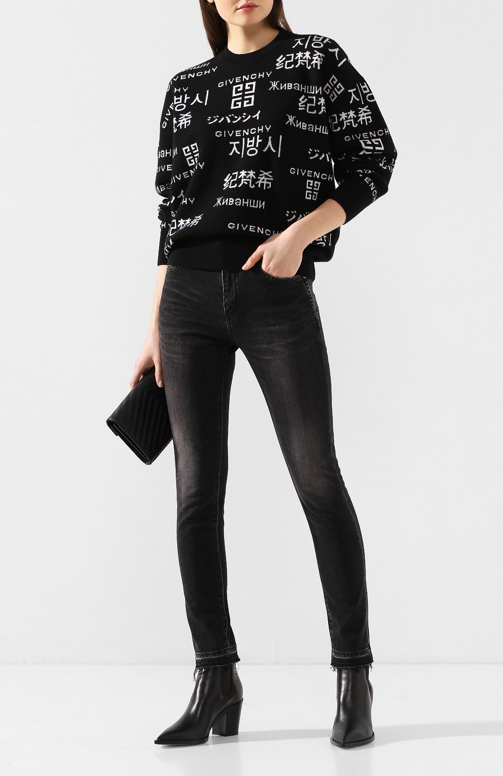 Пуловер из смеси шерсти и кашемира GIVENCHY, арт. BW909H4Z5Z, фото 2