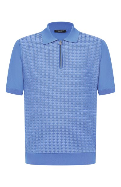 Мужская поло из шелка и хлопка STEFANO RICCI, арт. K212038P31/F26194