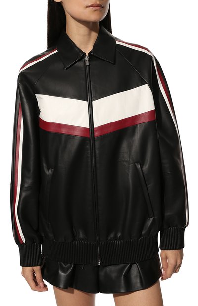 Кожаный бомбер MIU MIU, арт. MPV779-FLY-F0002, фото 3