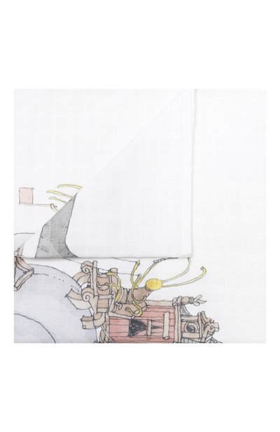 Хлопковая пеленка ATELIER CHOUX, арт. MINI CARRE SNAIL RIDING, фото 1