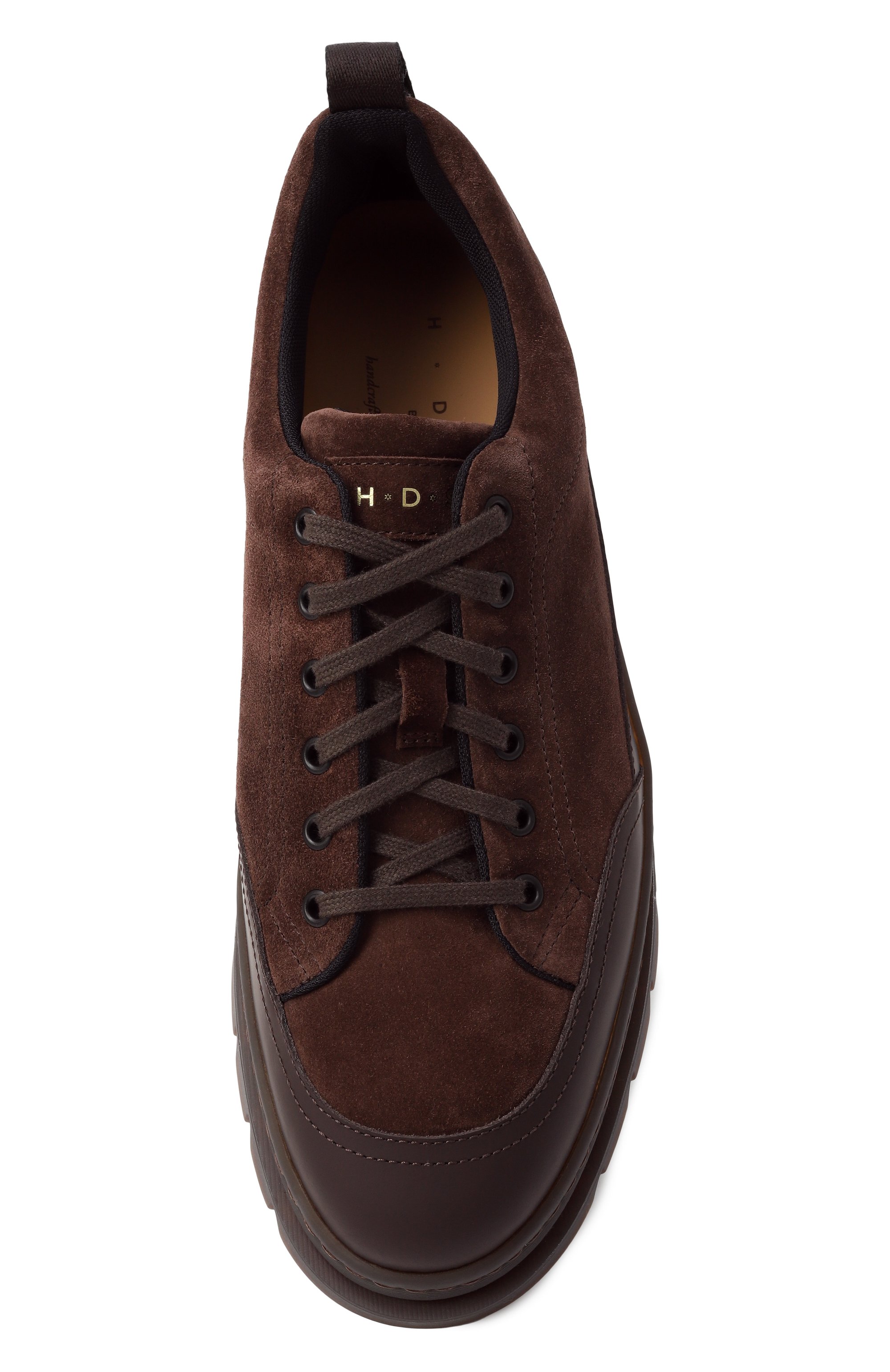 Замшевые ботинки H`D`S`N BARACCO темно-коричневого цвета по цене 59050 руб., арт. 83203.14*, фото 6 Замшевые ботинки H`D`S`N BARACCO, арт. 83203.14*, фото 6