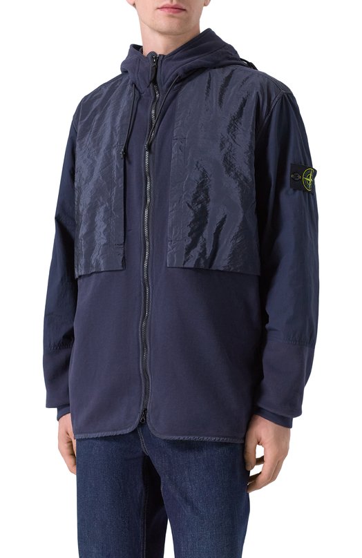 Хлопковая толстовка Stone Island 7515647/41 Синий  7515647/41 Фото 3