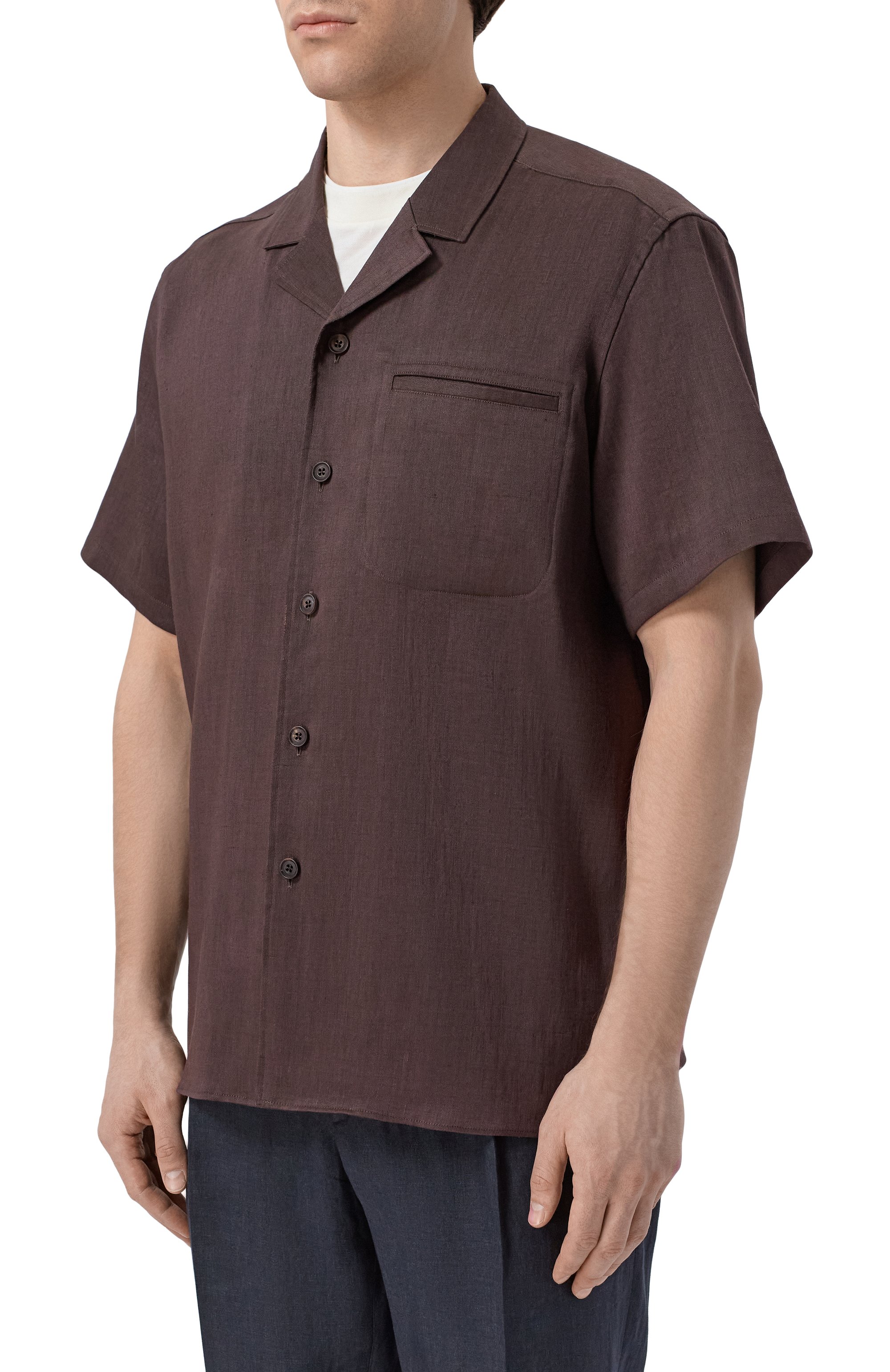 Рубашка изо льна и шерсти CORNELIANI, арт. 27I201/2718468, фото 3