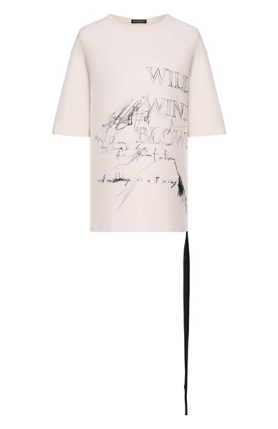 Женская хлопковая футболка ANN DEMEULEMEESTER, арт. B0013838/FA206