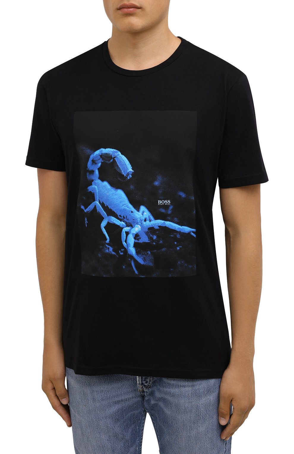 Хлопковая футболка BOSS, арт. 50453648, фото 3