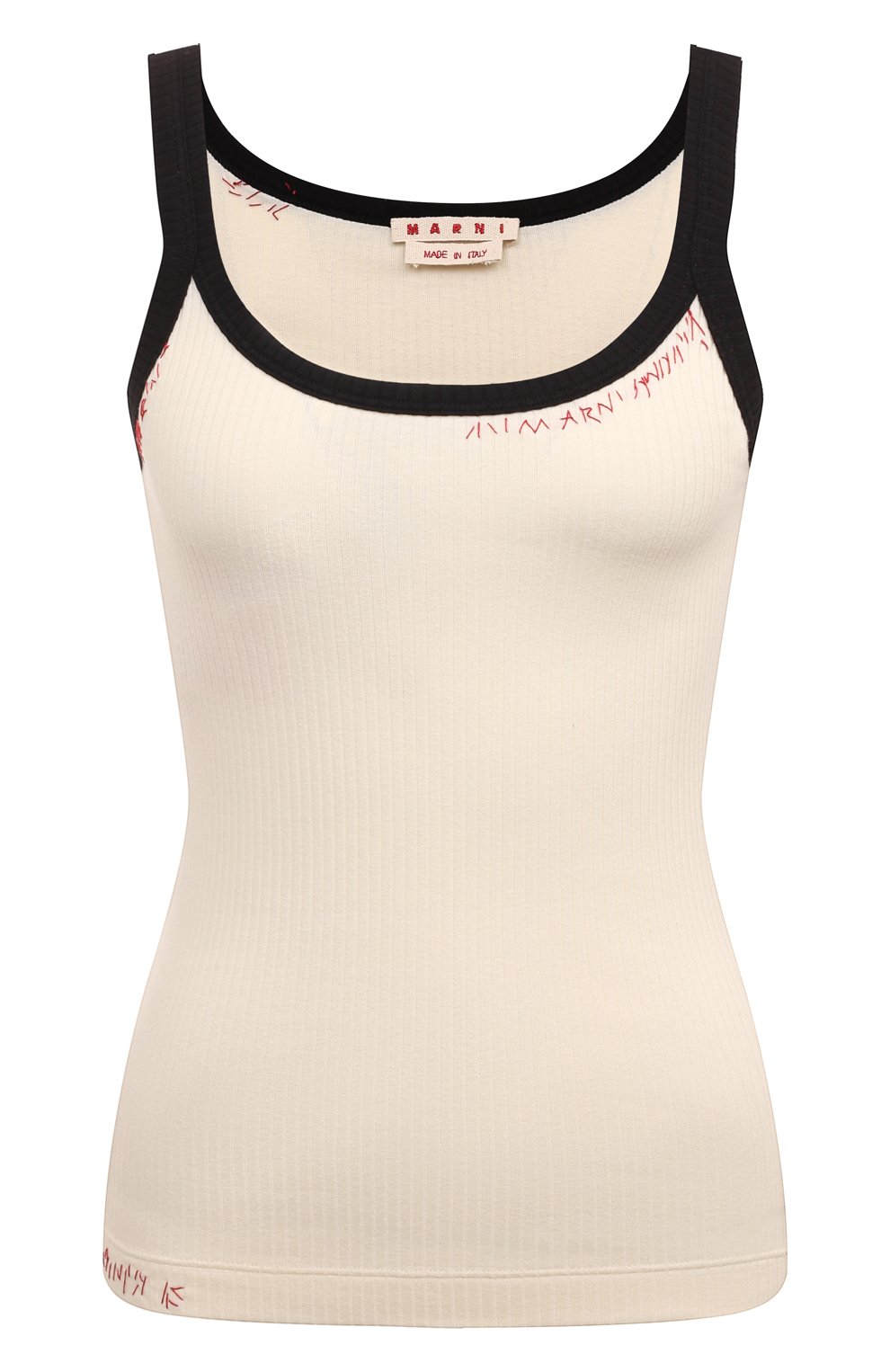 Хлопковая майка MARNI, арт. THJE0322QS/UTC404, фото 1