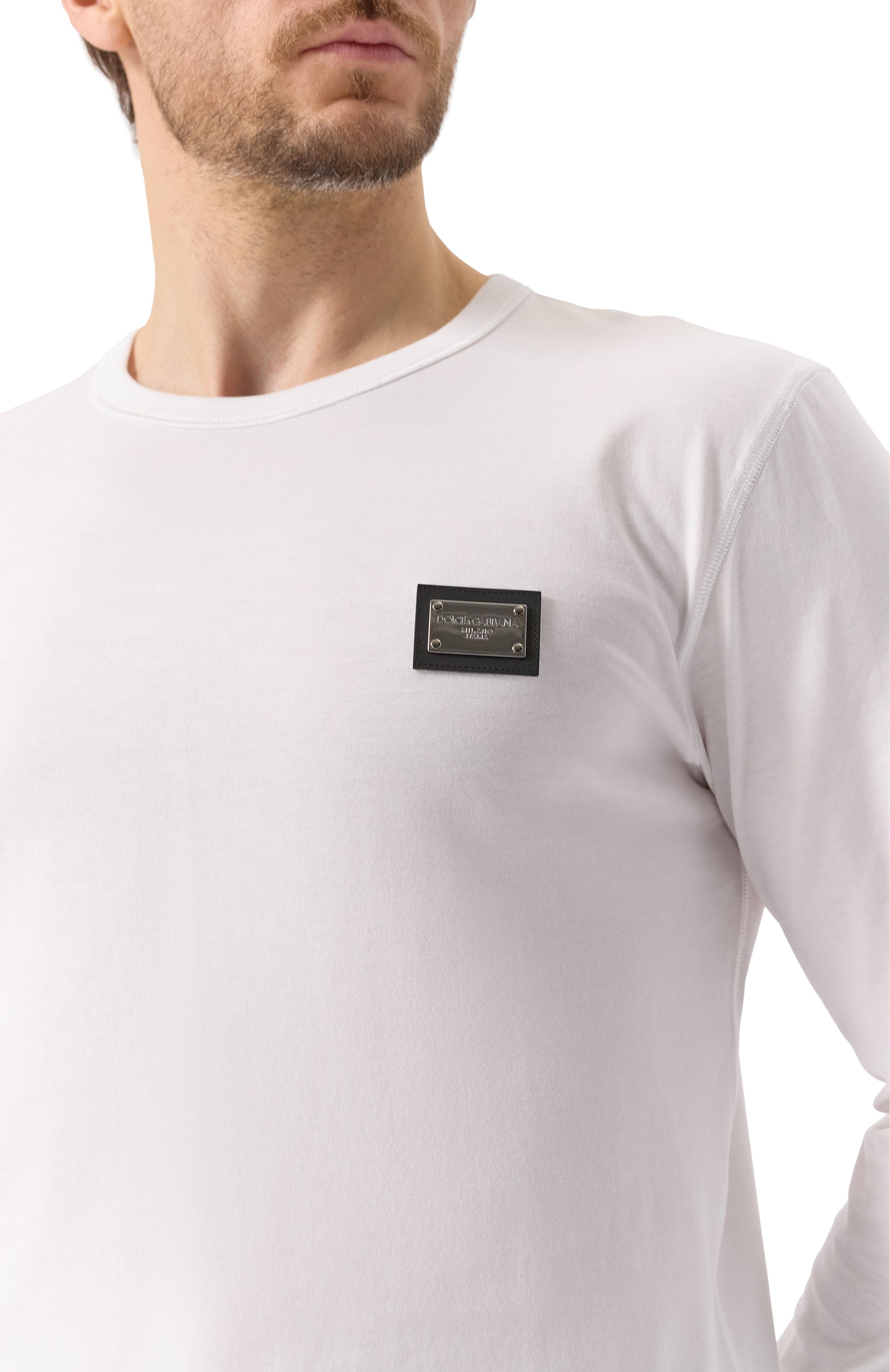 Хлопковый лонгслив DOLCE & GABBANA, арт. G8PV0T/G7F2I, фото 5