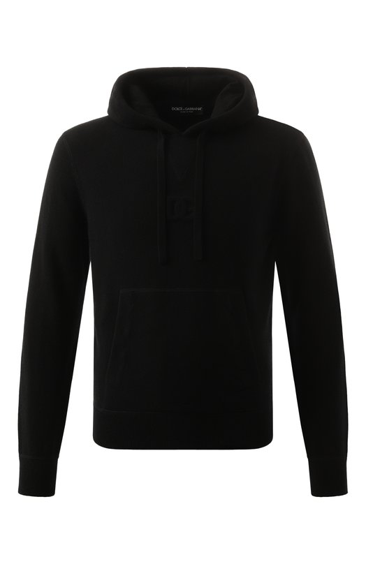 Худи из шерсти и кашемира Dolce & Gabbana GXX20T/JFMFC Чёрный GXX20T/JFMFC
