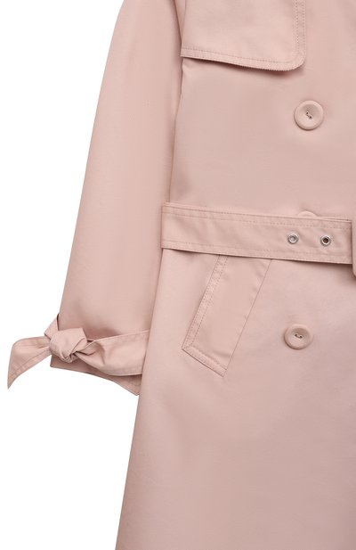 Хлопковый тренч ZHANNA & ANNA светло-розового цвета по цене 26000 руб., арт. ZALP12112020_1, фото 3 Хлопковый тренч ZHANNA & ANNA, арт. ZALP12112020_1, фото 3