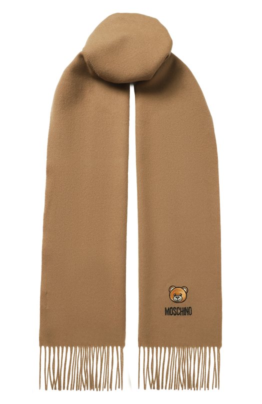 Шерстяной шарф Moschino 50124/M5783 Бежевый 50124/M5783