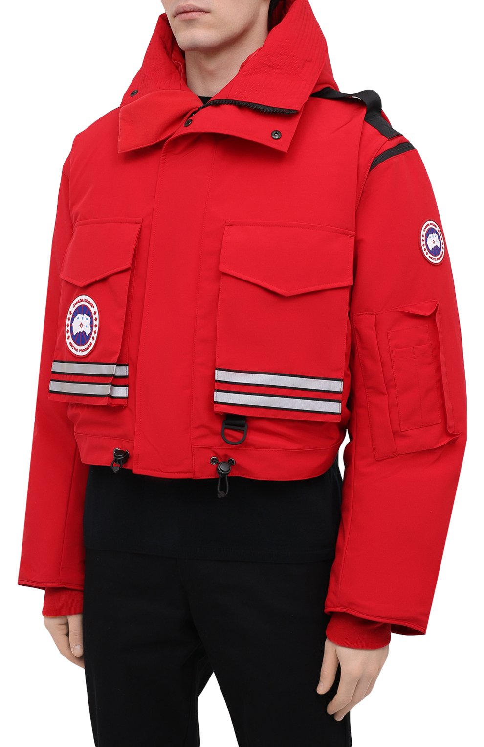 Пуховая парка snow mantra CANADA GOOSE красного цвета по цене 199500 руб., арт. 8800MC, фото 6 Пуховая парка snow mantra CANADA GOOSE, арт. 8800MC, фото 6