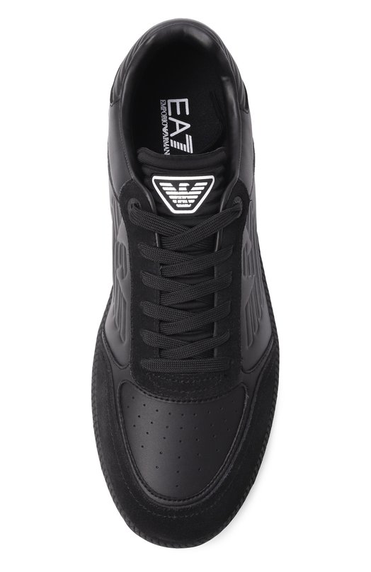 Кожаные кеды Emporio Armani EM002855/AF18018 Чёрный  EM002855/AF18018 Фото 6