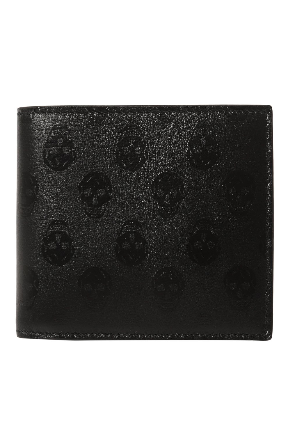 Кожаное портмоне ALEXANDER MCQUEEN черного цвета по цене 33950 руб., арт. 602137/1AAAN1000, фото 1 Кожаное портмоне ALEXANDER MCQUEEN, арт. 602137/1AAAN1000, фото 1