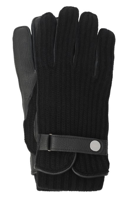 Мужские перчатки из кашемира и кожи ZILLI, арт. GL0015M0350V00000