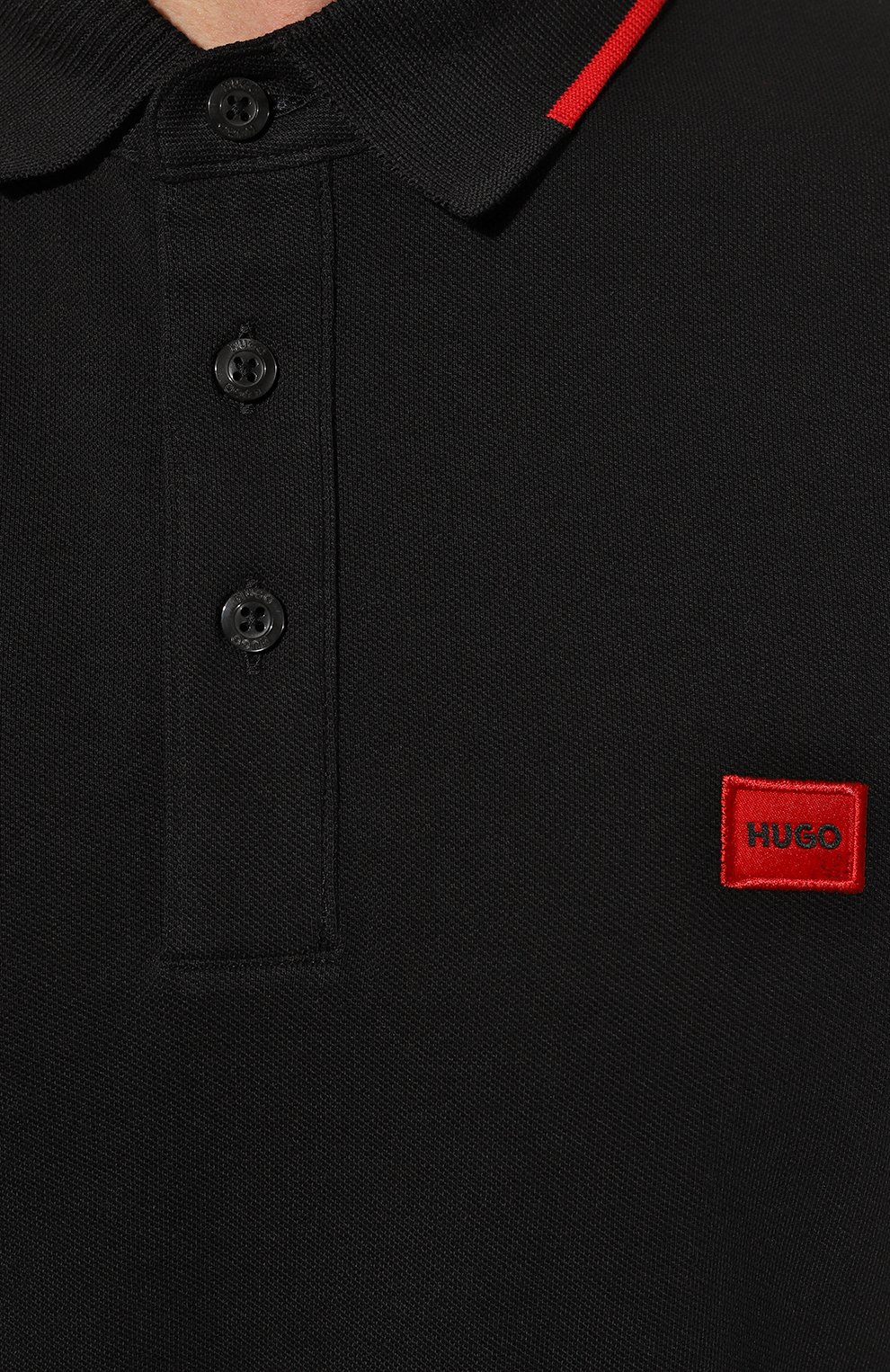 Хлопковое поло HUGO, арт. 50490775, фото 5