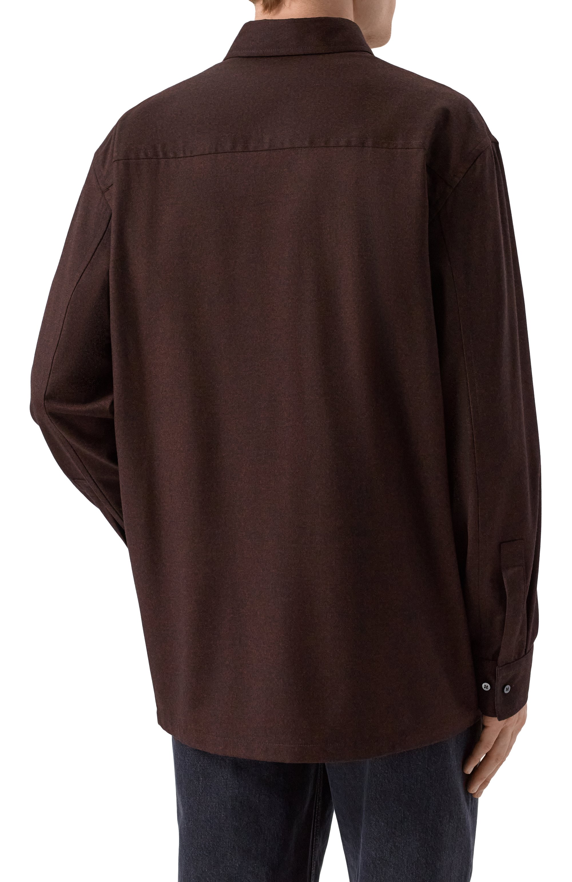 Рубашка из шерсти и шелка ZILLI, арт. ZSSH02M024791001A, фото 4