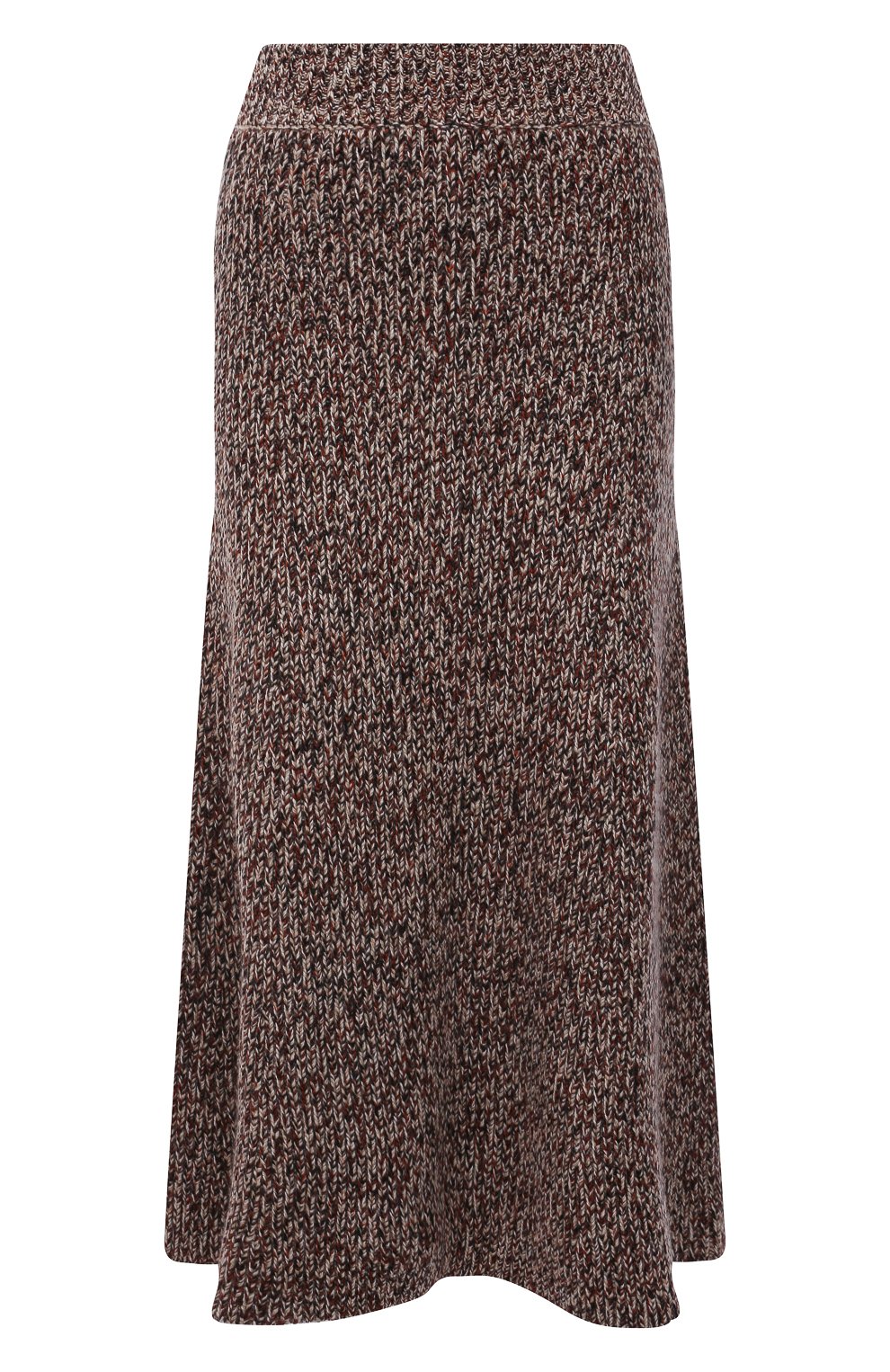 Юбка из кашемира и шерсти CHLOÉ коричневого цвета по цене 153000 руб., арт. CHC21WMJ01630, фото 1 Юбка из кашемира и шерсти CHLOÉ, арт. CHC21WMJ01630, фото 1