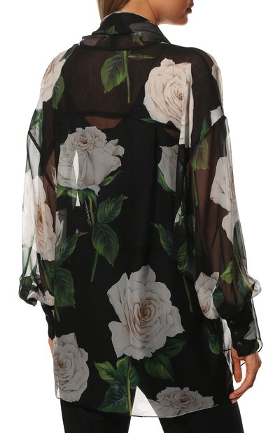 Шелковая блузка DOLCE & GABBANA, арт. F5P75T/IS1LT, фото 4