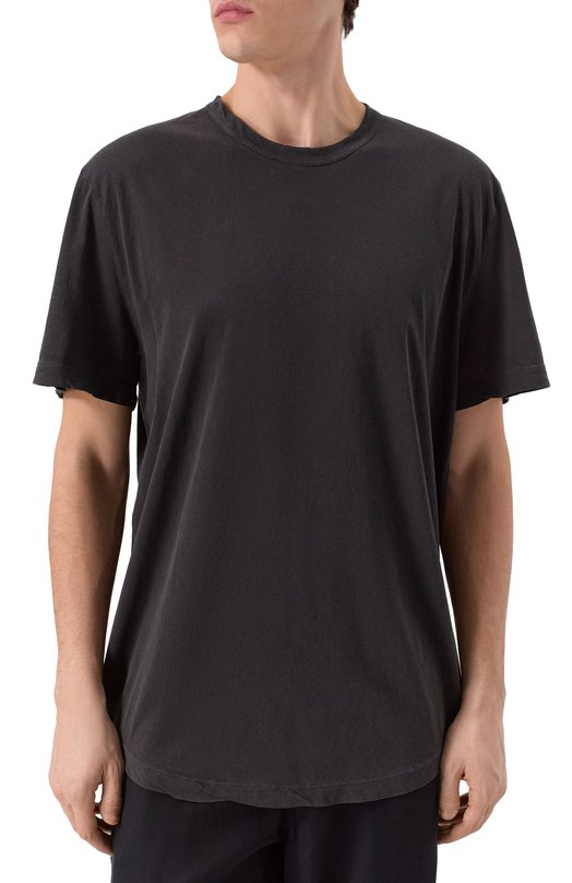 Хлопковая футболка James Perse MKJ3360 Серый  MKJ3360 Фото 3