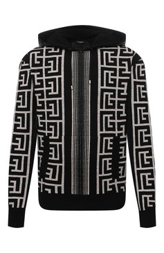Худи из шерсти и льна BALMAIN, арт. XH1JR070/KB34, фото 1