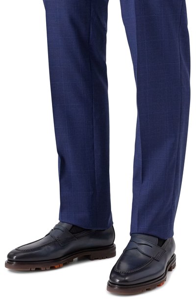 Кожаные пенни-лоферы carlos SANTONI, арт. MCNG18007SM4GLAS, фото 3