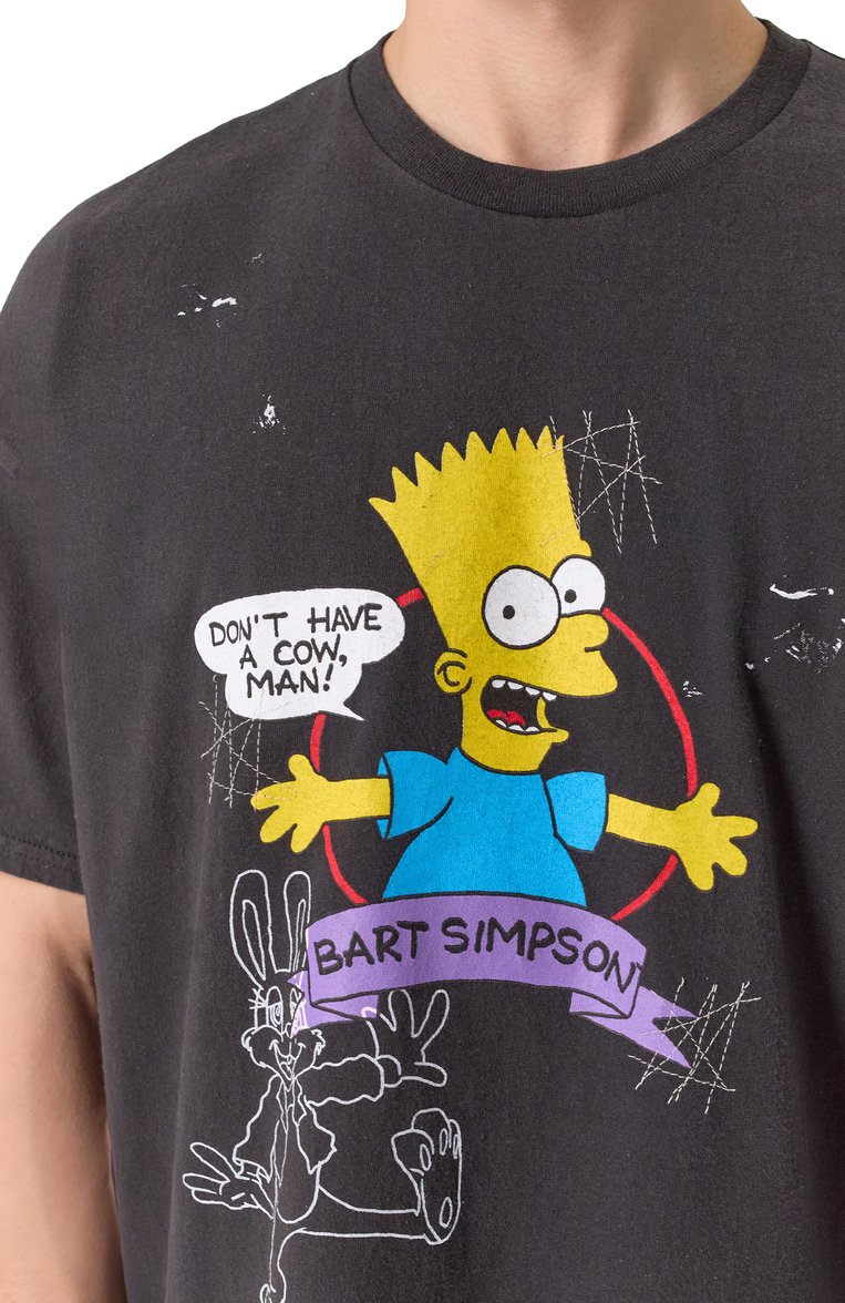 Мужская хлопковая футболка DOMREBEL черного цвета, арт. VTG BART SS25/T-SHIRT | Фото 5 (Рукава: Короткие; Длина (для топов): Стандартные; Материал внешний: Хлопок; Принт: С принтом; Стили: Кэжуэл; Кросс-КТ: Джерси; Мужское Кросс-КТ: Футболка-одежда)