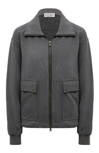 Хлопковая толстовка BRUNELLO CUCINELLI, арт. MP05NHS806, фото 1