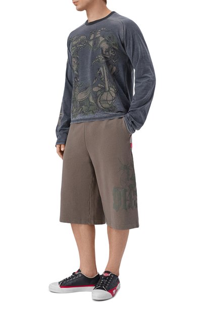 Мужские хлопковые шорты DIESEL, арт. A23734/0BKCJ