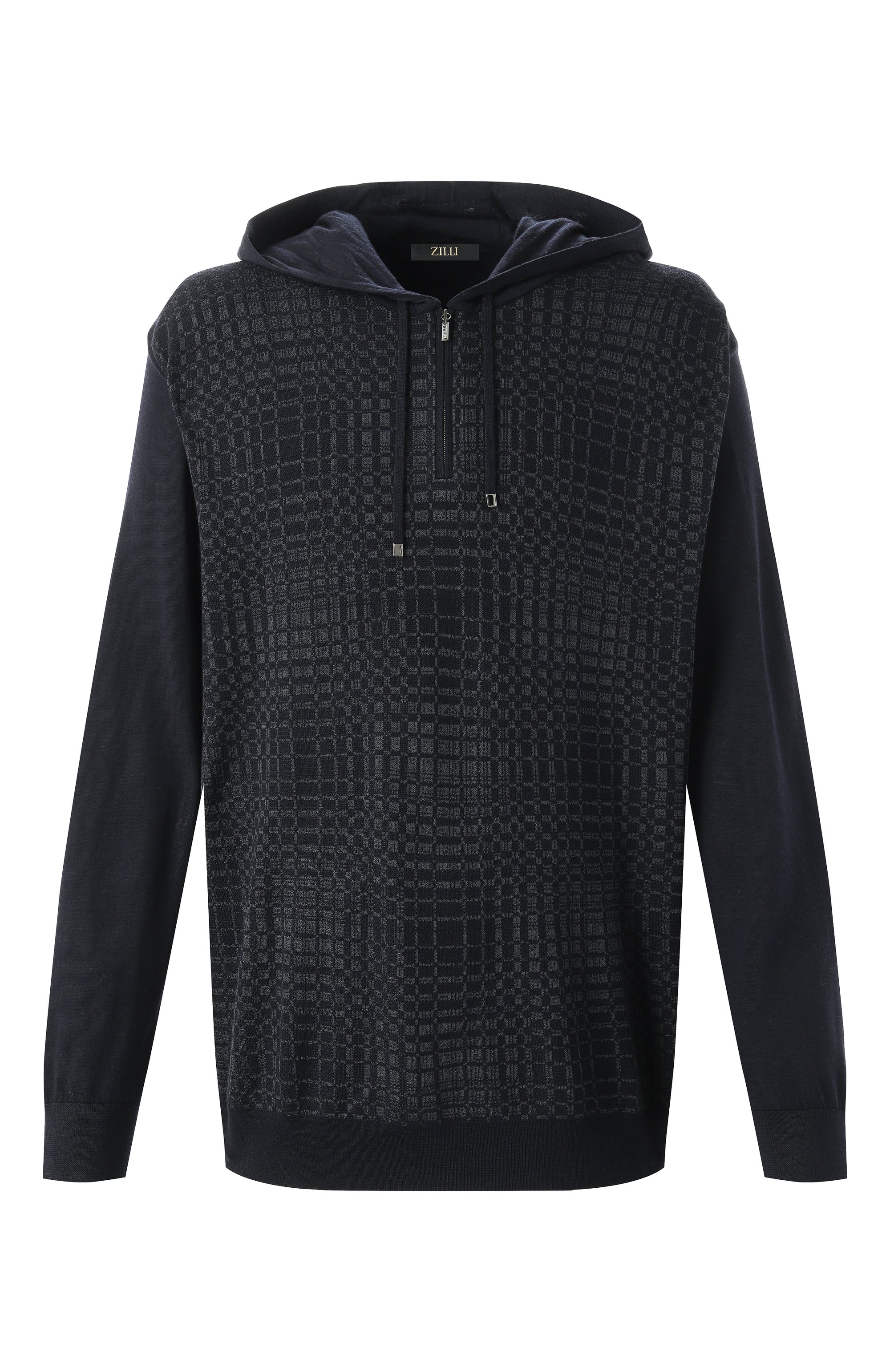Худи из шерсти и шелка ZILLI, арт. KH0001M0230VRAD00/62, фото 1