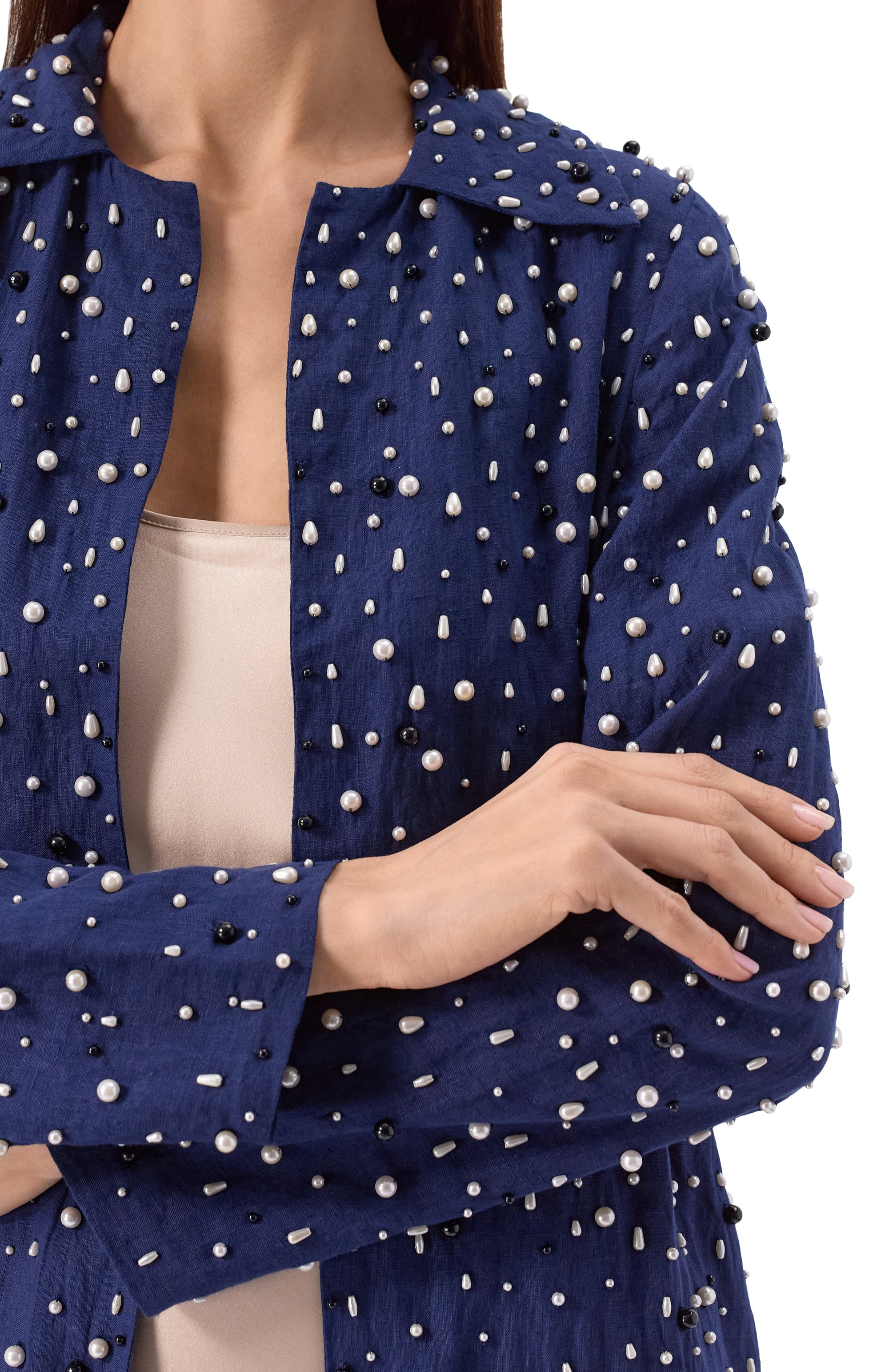 Льняной плащ ALBUS LUMEN, арт. AL.RT25.001.PEARLC0AT, фото 5