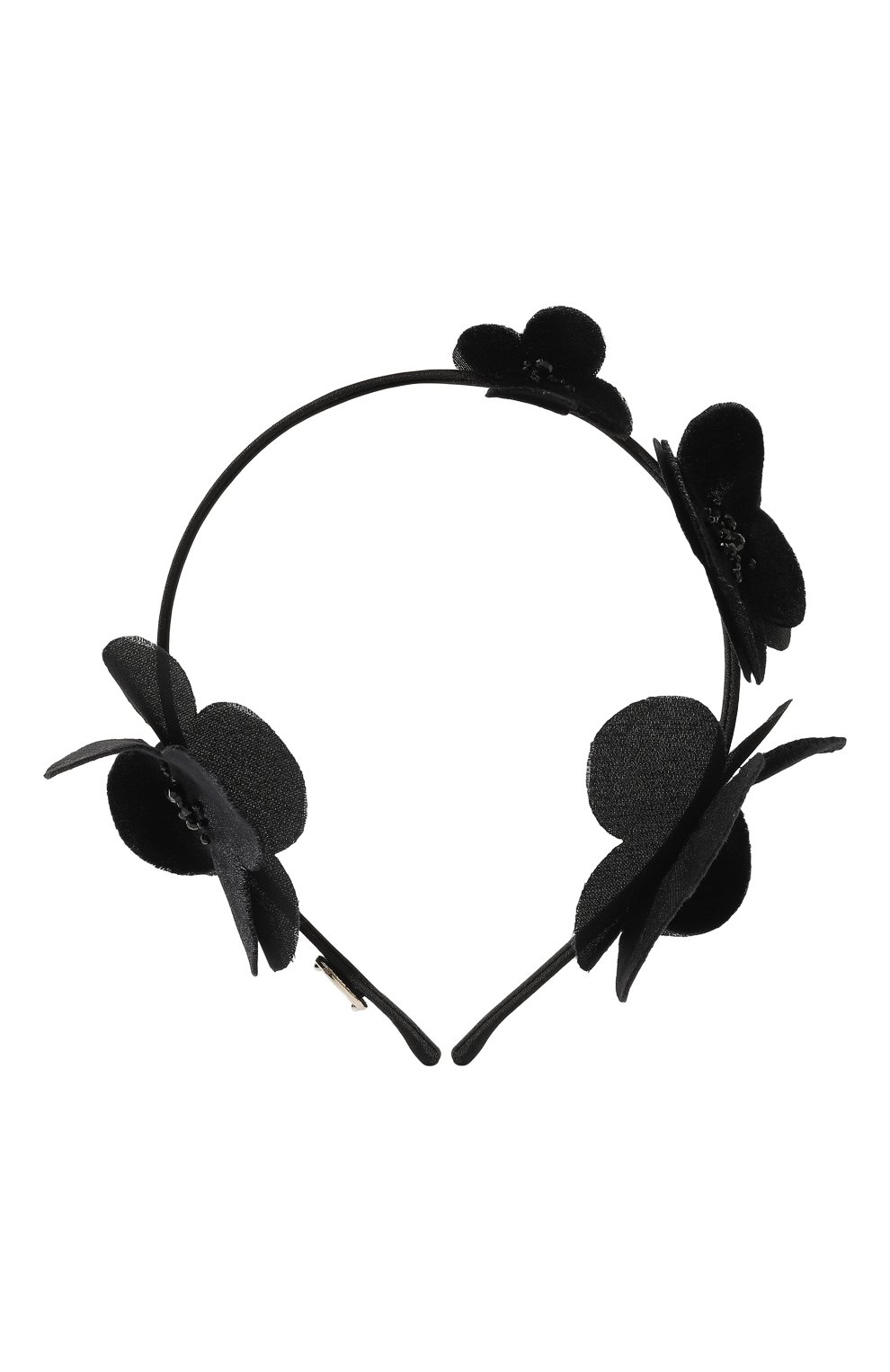 Ободок для волос PANFIL черного цвета по цене 19000 руб., арт. 0-T-vlflw, фото 1 Ободок для волос PANFIL, арт. 0-T-vlflw, фото 1