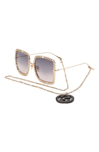 Солнцезащитные очки и цепочка GUCCI черного цвета по цене 73850 руб., арт. GG1033S 002, фото 5 Солнцезащитные очки и цепочка GUCCI, арт. GG1033S 002, фото 5